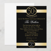 Invitation Cartons d'invitation pour les 50 ans de mariage (Devant / Derrière)
