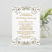 Invitation Cartons d'invitation pour les 50 ans de mariage av (Debout devant)