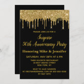 Invitation Cartons d'invitation pour les 50 ans Fête surprise (Devant / Derrière)