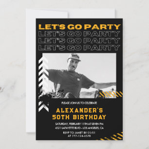 Invitation Cartons d'invitation pour les 50 ans Homme Photo P
