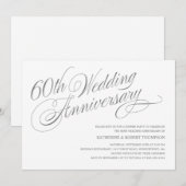 Invitation Cartons d'invitation pour les 60 ans de mariage (Devant / Derrière)