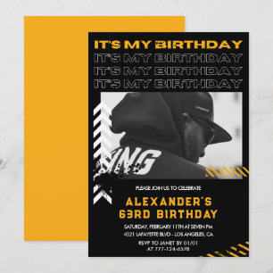 Invitation Cartons d'invitation pour les 63 ans Hommes Photo