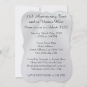 Invitation Cartons d'invitation pour les 65 ans de mariage de (Dos)