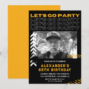 Invitation Cartons d'invitation pour les 65 ans Hommes Photo 