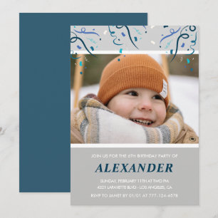Invitation Cartons d'invitation pour les 6 ans garçon Confett
