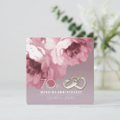 Invitation Cartons d'invitation pour les 70 ans de mariage (Debout devant)