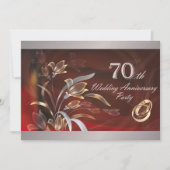 Invitation Cartons d'invitation pour les 70 ans de mariage (Devant)