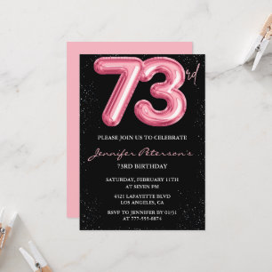 Invitation Cartons d'invitation pour les 73 ans de Black Pink