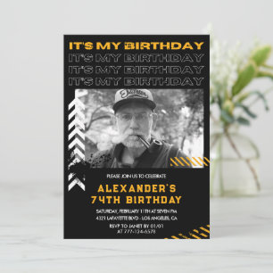 Invitation Cartons d'invitation pour les 74 ans Hommes Photo 