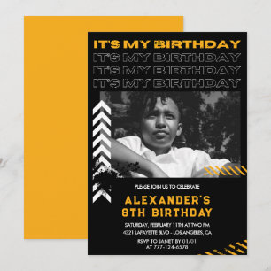 Invitation Cartons d'invitation pour les 8 ans garçon Photo P