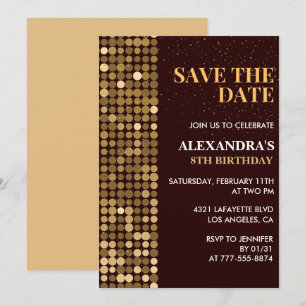 Invitation Cartons d'invitation pour les 8 ans Save the date