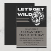 Invitation Cartons d'invitation pour les 91 ans Let's Get Wil (Devant / Derrière)