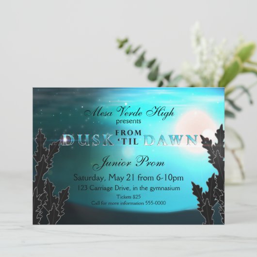 Invitation Cartons d'invitation pour mariage, soirée de gala, (Debout devant)