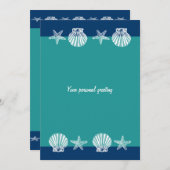 Invitation Cartons d'invitation pour mariage sur la plage - m (Devant / Derrière)