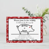 Invitation Cartons d'invitation pour réception BBQ (Debout devant)