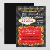 Invitation Cartons d'invitation pour réception de mariage à L (Devant / Derrière)