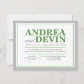 Invitation Cartons d'invitation pour réception de mariage Gra (Devant)