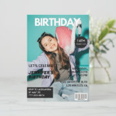 Invitation Cartons d'invitation pour ses 14 ans Couverture de (Debout devant)