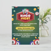 Invitation Cartons d'invitation pour soirée Bingo (Debout devant)