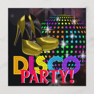 Invitation Cartons d'invitation pour soirée dansante disco à