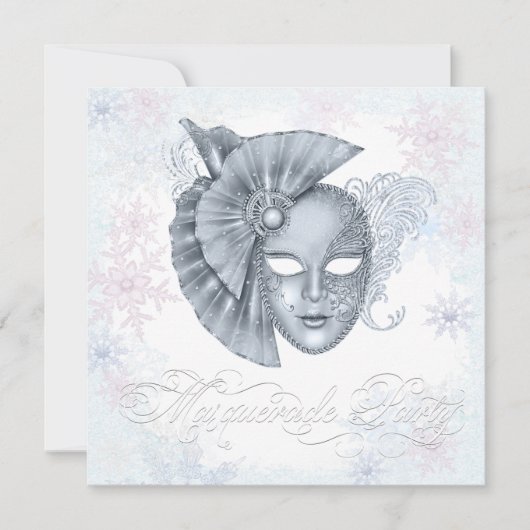 Invitation Cartons d'invitation pour Soirée Masquée de Pays d (Devant)