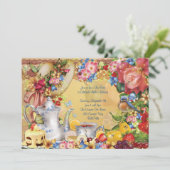 Invitation Cartons d'invitation pour une charmante tea party (Debout devant)