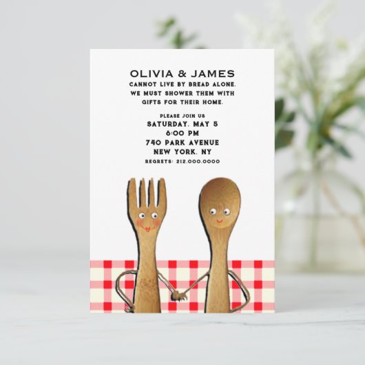 Invitation Cartons d'invitation pour une douche de couple (Debout devant)