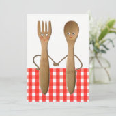 Invitation Cartons d'invitation pour une douche de mariage d' (Debout devant)
