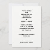 Invitation Cartons d'invitation pour une douche de mariage d' (Dos)