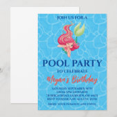 Invitation cartons d'invitation pour une fête au bord de la p (Devant / Derrière)