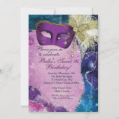 Invitation Cartons d'invitation pour une fête d'anniversaire  (Dos)