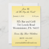 Invitation Cartons d'invitation pour une fête d'anniversaire  (Dos)