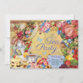 Invitation Cartons d'invitation pour une fête du thé charmant (Dos)