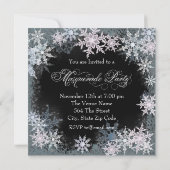 Invitation Cartons d'invitation pour une soirée masquée floco (Dos)