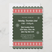 Invitation Cartons d'invitation pour une soirée pull de Noël  (Dos)