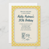 Invitation Cartons d'invitation Rétro (Devant / Derrière)