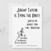 Invitation Cartons d'invitation rétro pour enterrement de vie (Dos)