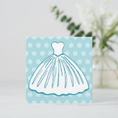 Invitation Cartons d'invitation Robe de Mariée (Debout devant)