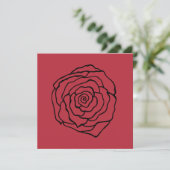 Invitation Cartons d'invitation Rose (Debout devant)