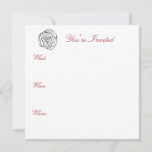 Invitation Cartons d'invitation Rose (Dos)
