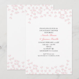 Invitation Cartons d'invitation rose clair avec vigne rustiqu