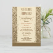 Invitation Cartons d'invitation vintage pour le 40e anniversa (Debout devant)