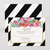 Invitation Cartons réponse (Devant / Derrière)