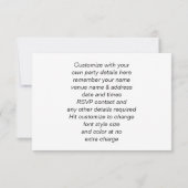 Invitation Cartoon amusant Voiture à thème Anniversaire (Dos)