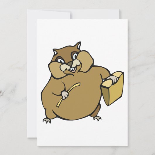 Invitation Cartoon Hamster (Devant)