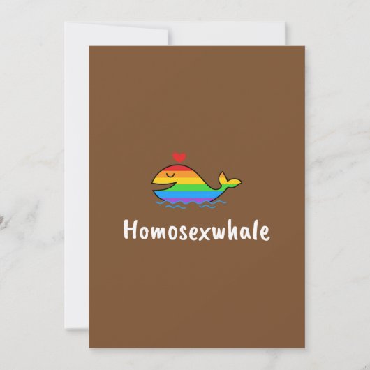 Invitation Cartoon Whale Pride Art | Love & Unity Design (Devant)