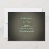 Invitation Carve d'arbre rustique — Enregistrer la date (Dos)
