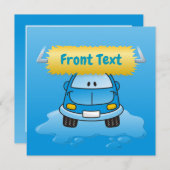 Invitation Carwash (Devant / Derrière)