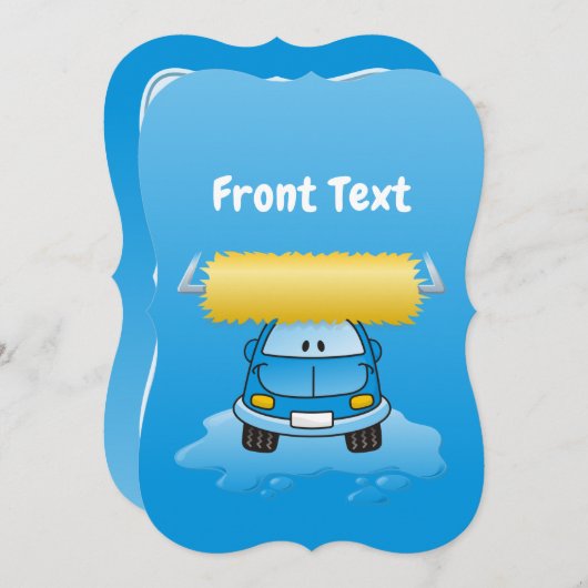 Invitation Carwash (Devant / Derrière)