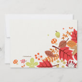 Invitation Cascade Automne (Dos)